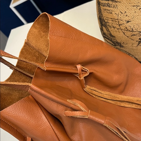 B-LOW THE BELT MIGUEL TOTE BAG BROWN LEATHER - Picture 11 of 16